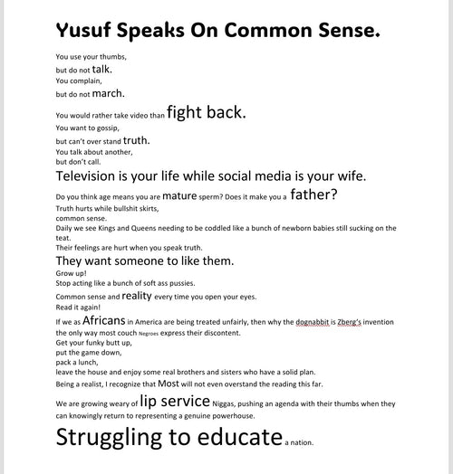 Is That Yusuf Speaks