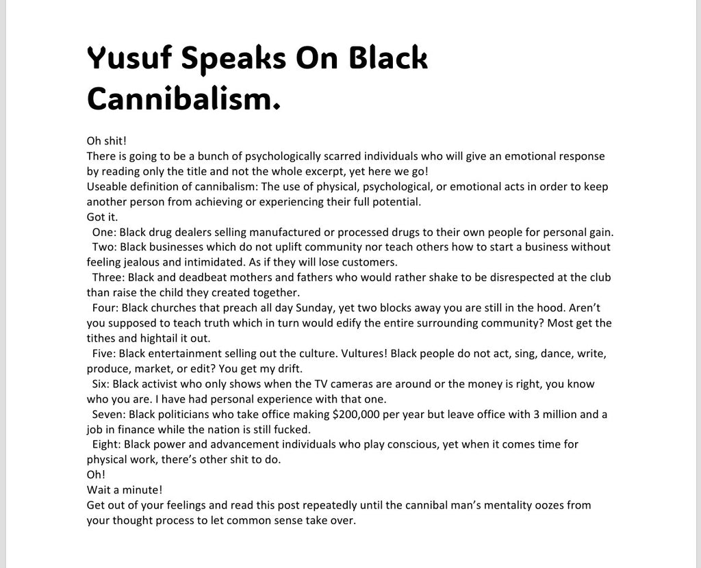 Is That Yusuf Speaks