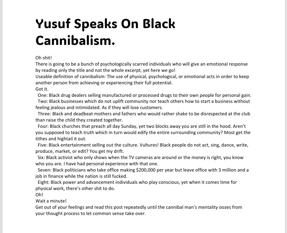 Is That Yusuf Speaks